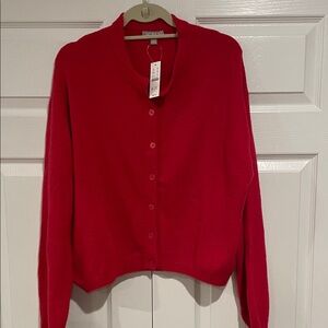 J. Crew Vibrant Red Women's Cardigan